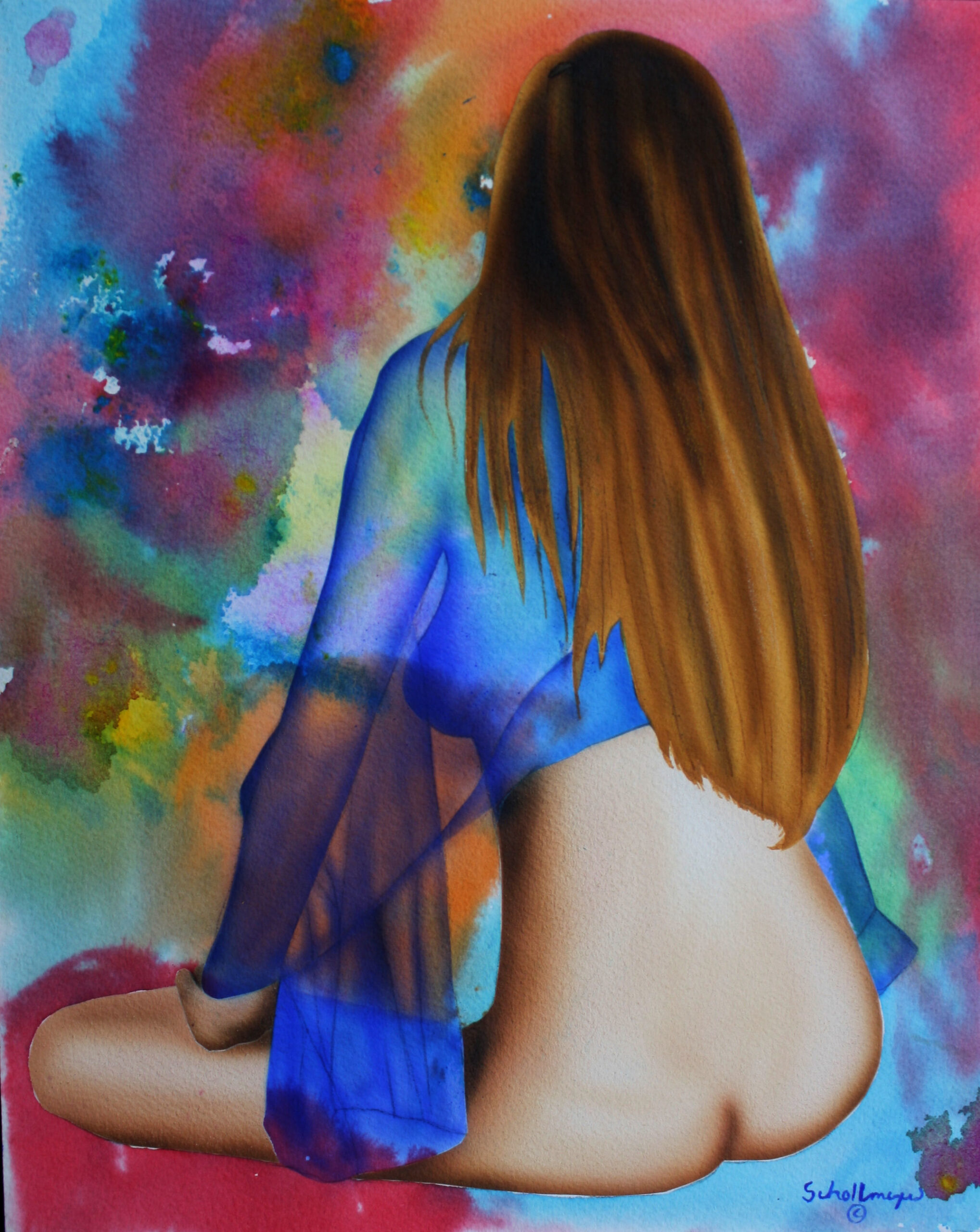 Nude with Abstract #2