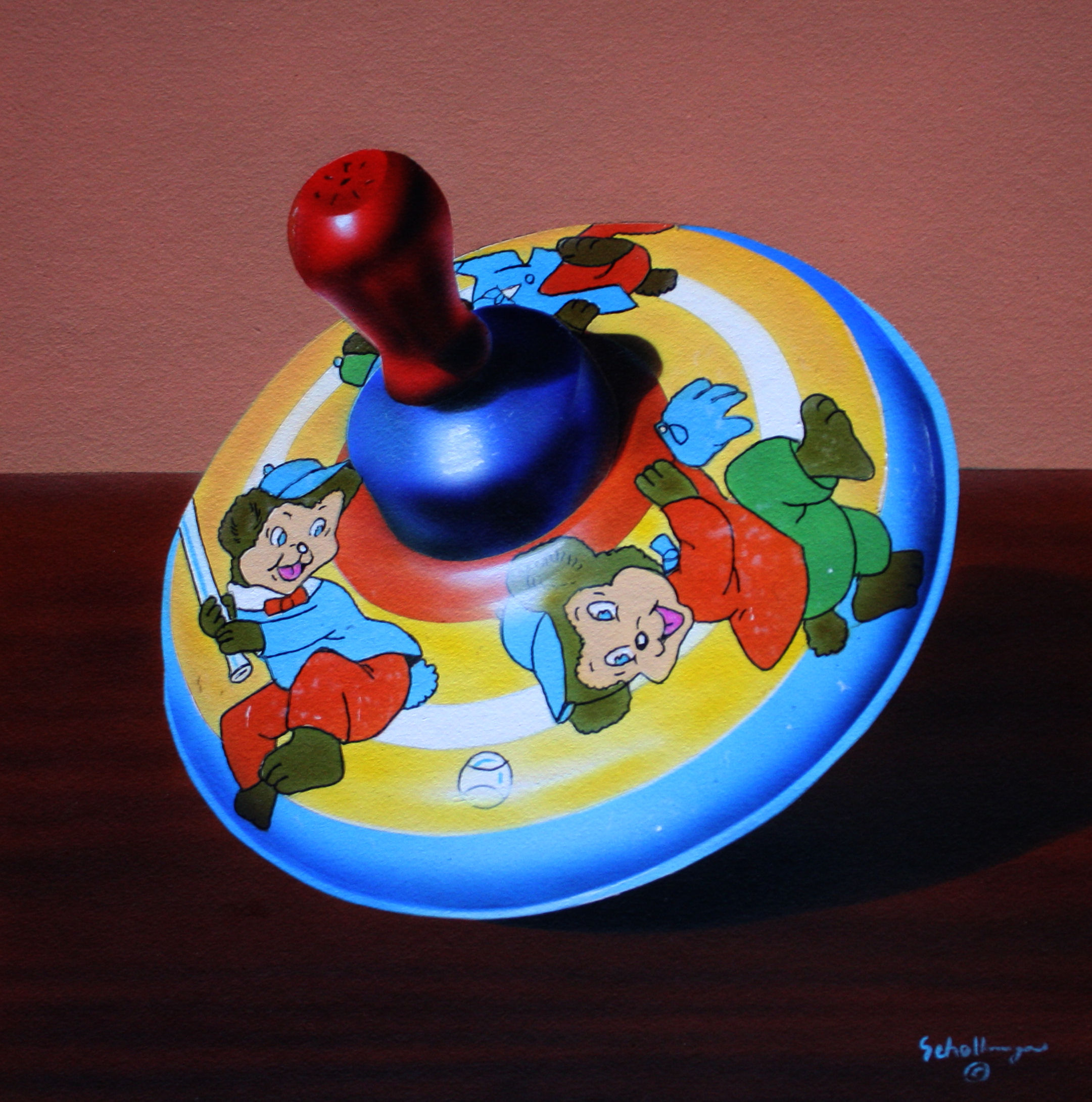 Bear Cub Baseball Spinner