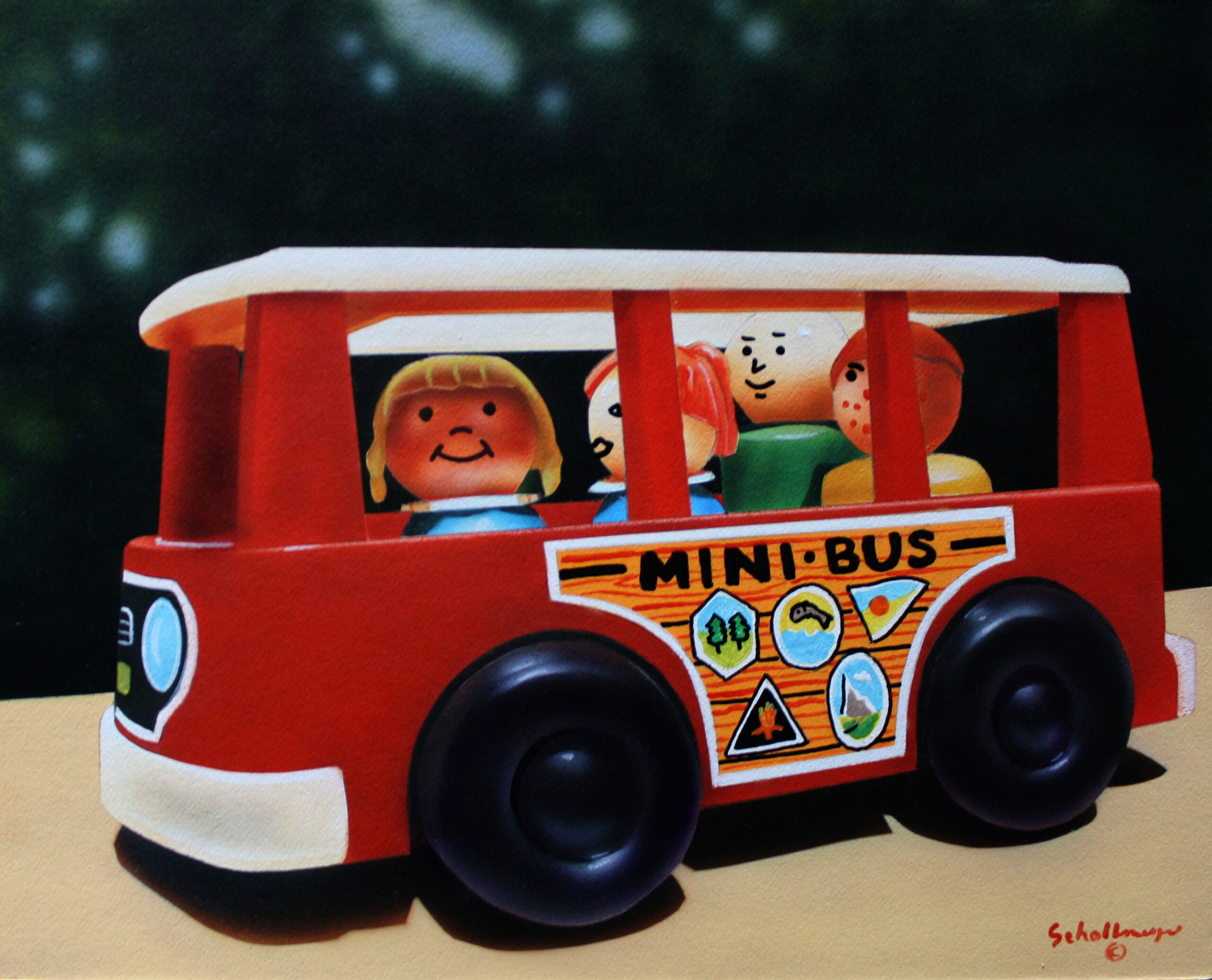 Little People in Mini Bus