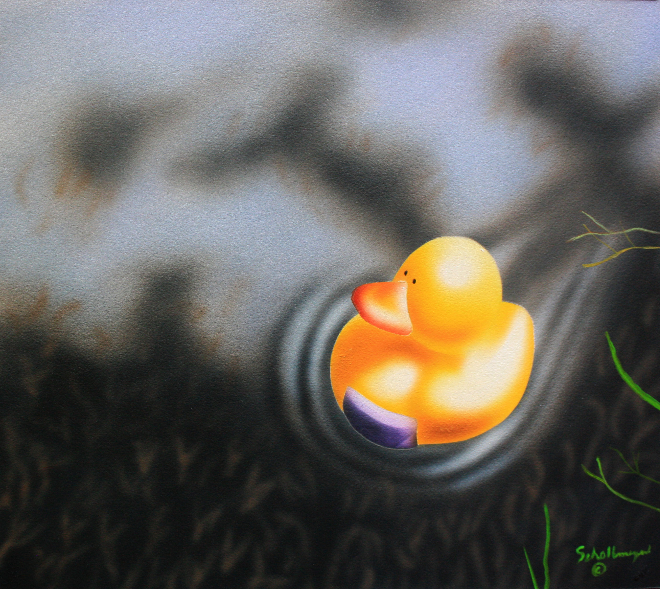 Rubber ducks released into the wild