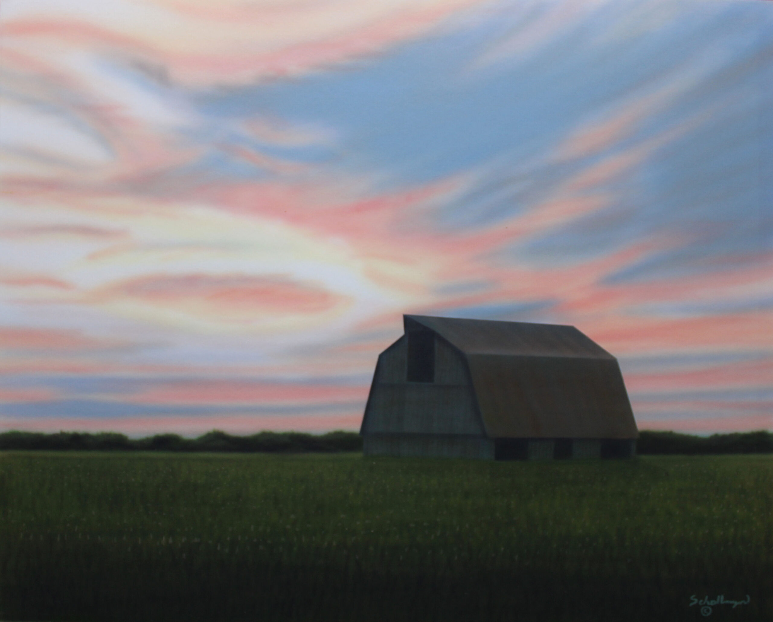 Uncle Joe’s Barn at Sunset