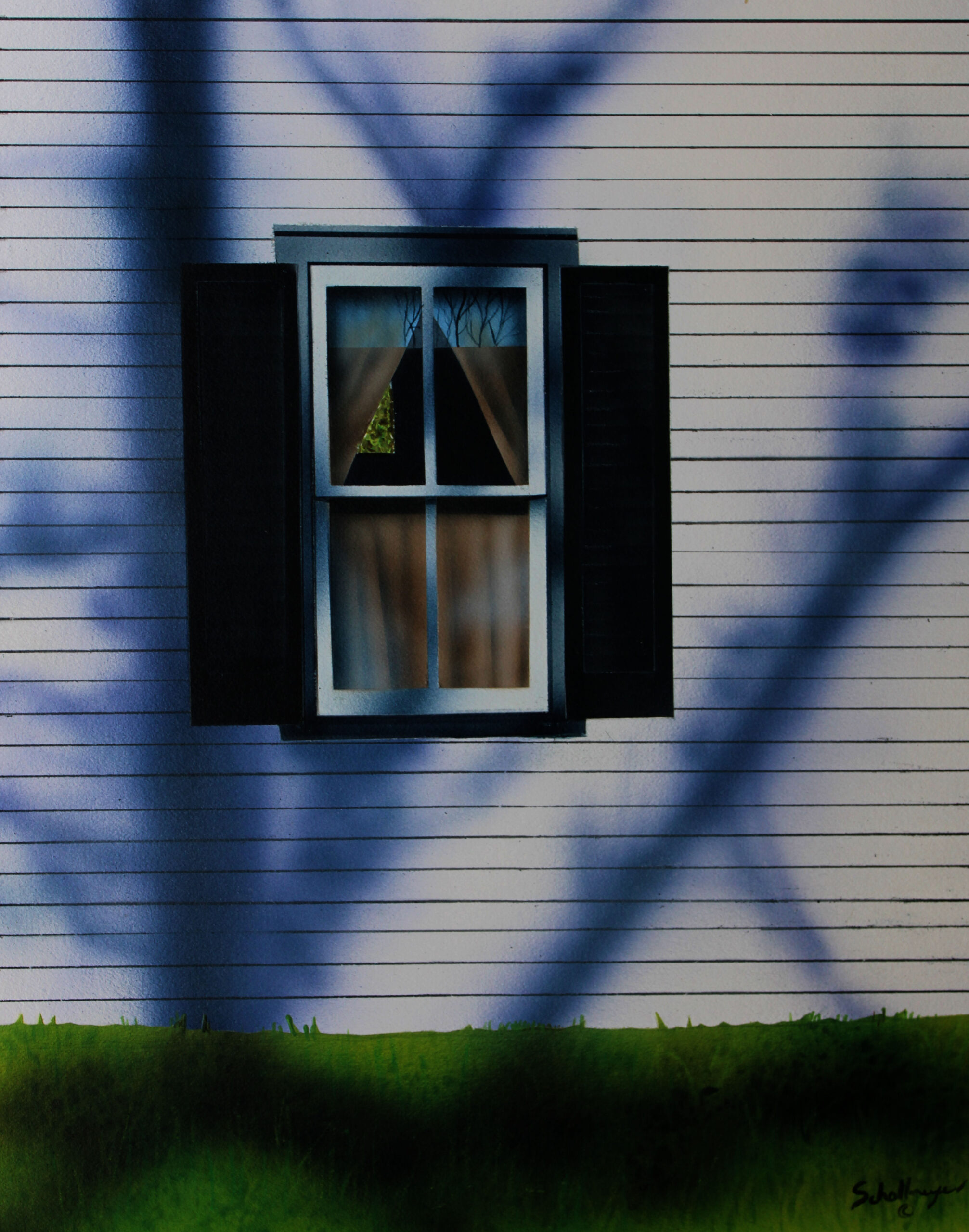 Window with Light and Shadow