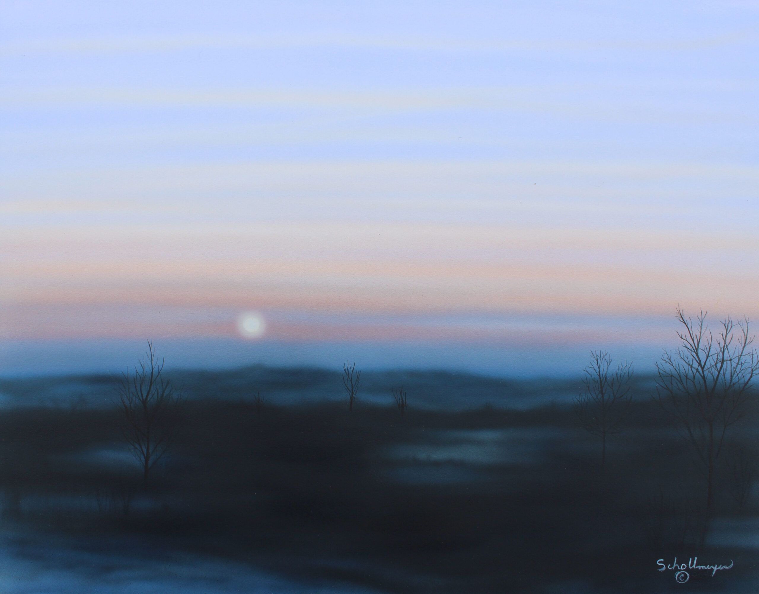 Sunset View from the Tower Field