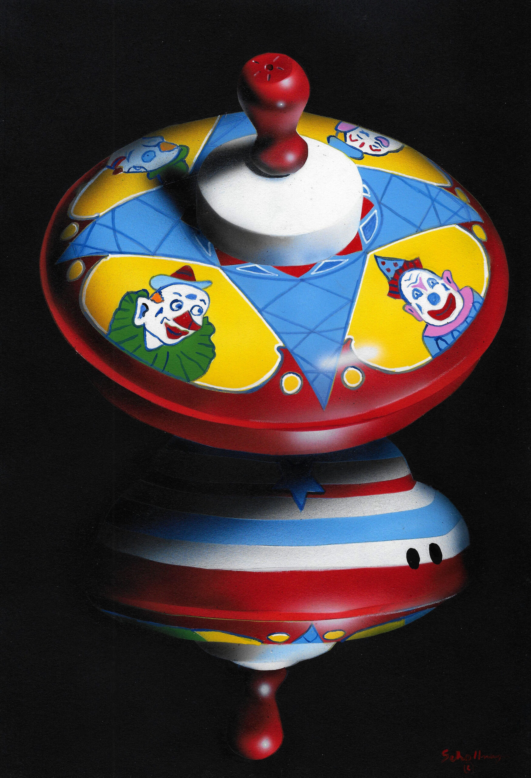 Clown Top in Shadows