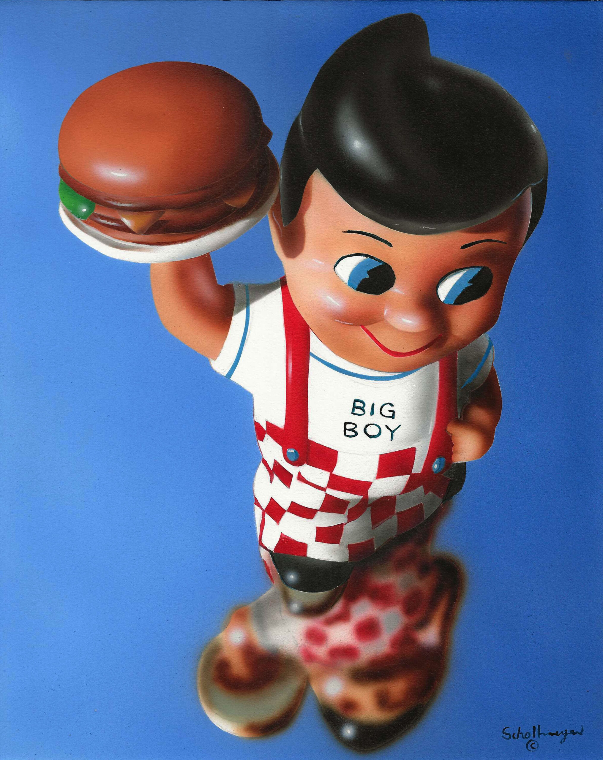 Big Boy with Mirror Reflection