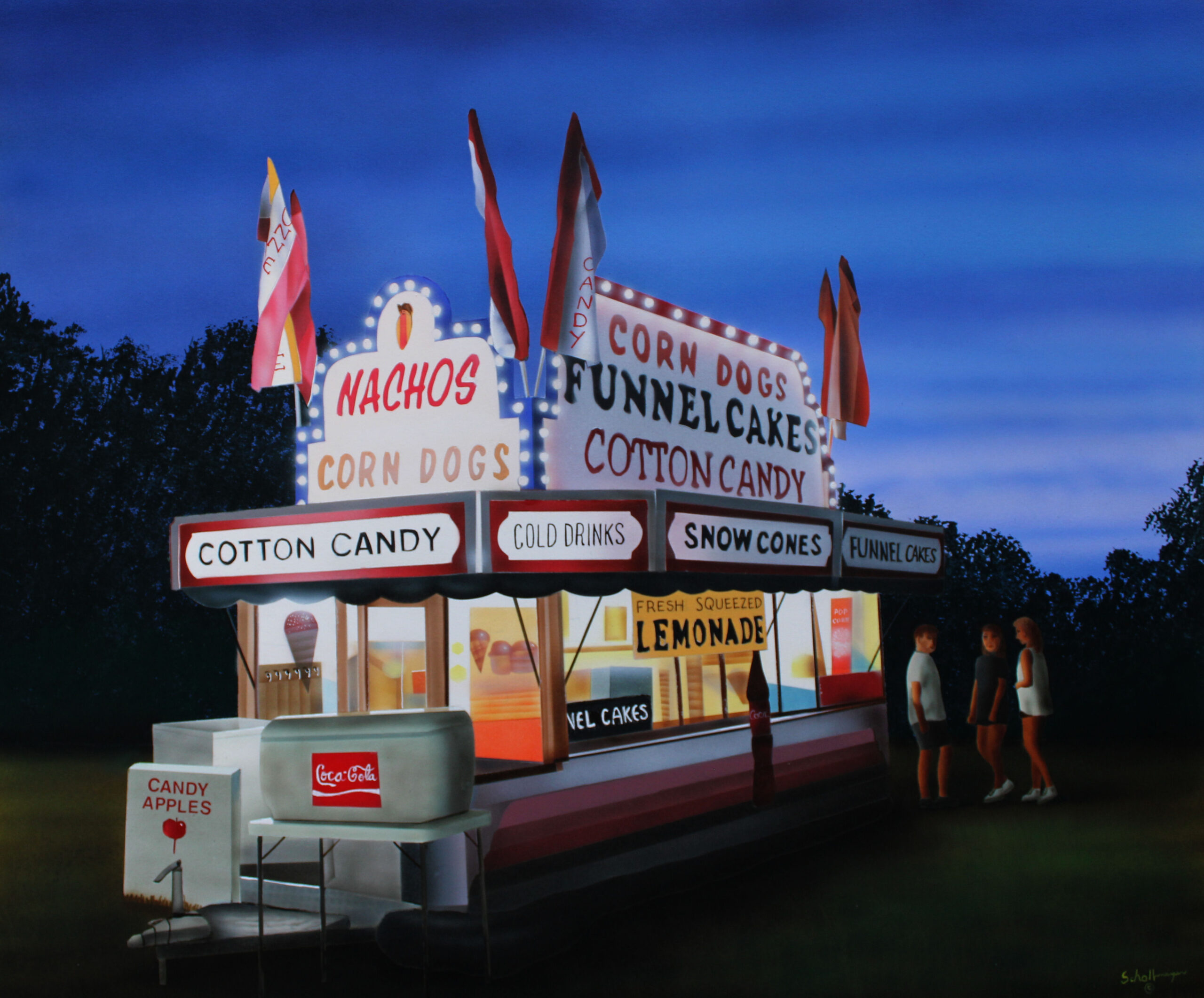 Concession Stand at Dusk