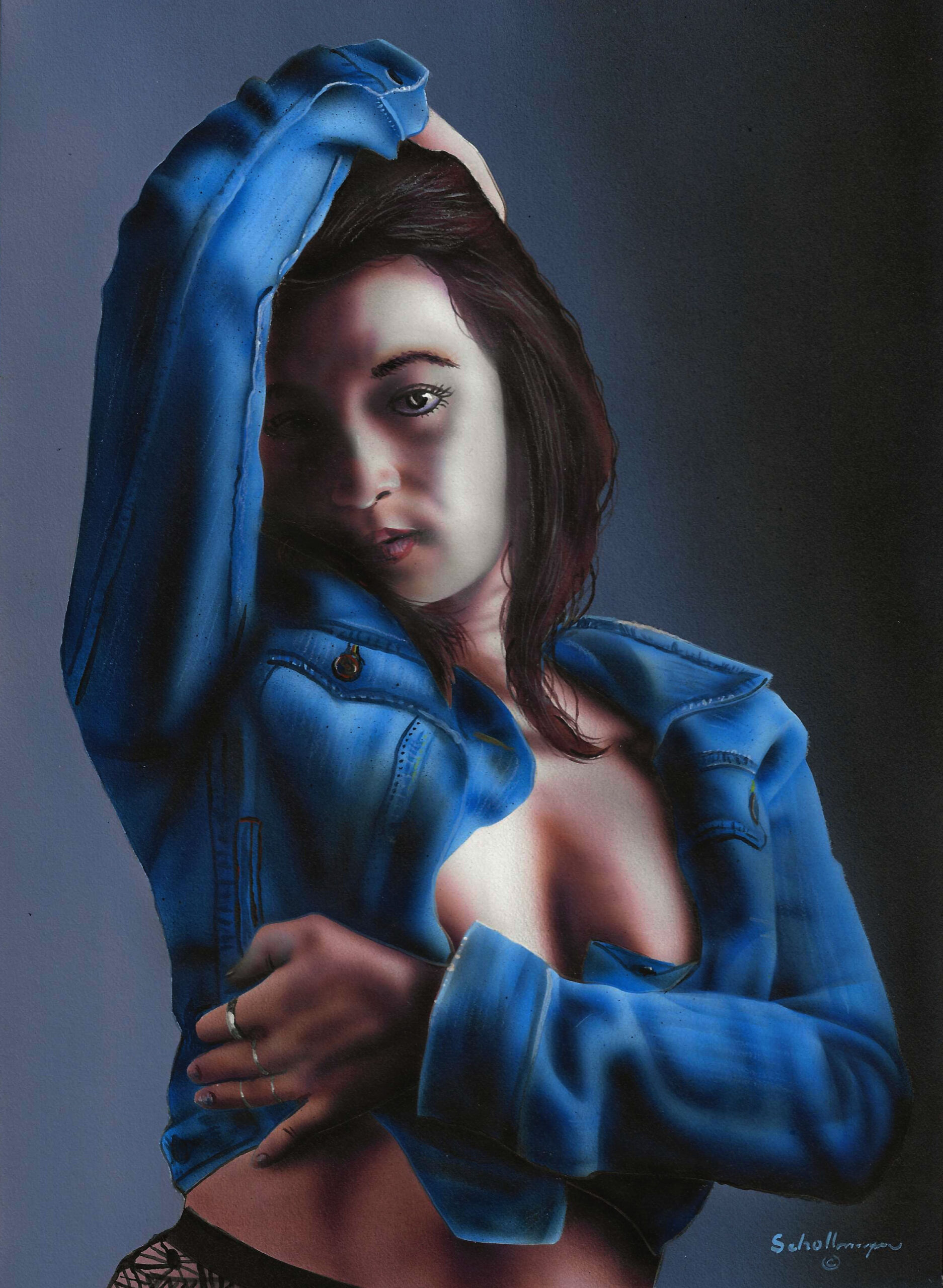 Portrait of Woman in Denim